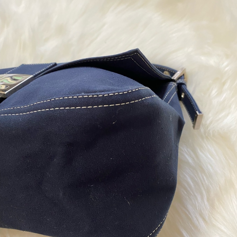 Authentic vintage Fendi navy mama baguette - Picture 4 of 11
